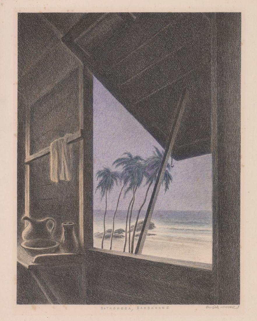 Ellison Hoover Lithograph [Bathsheba, Barbados] (1 of 4)
