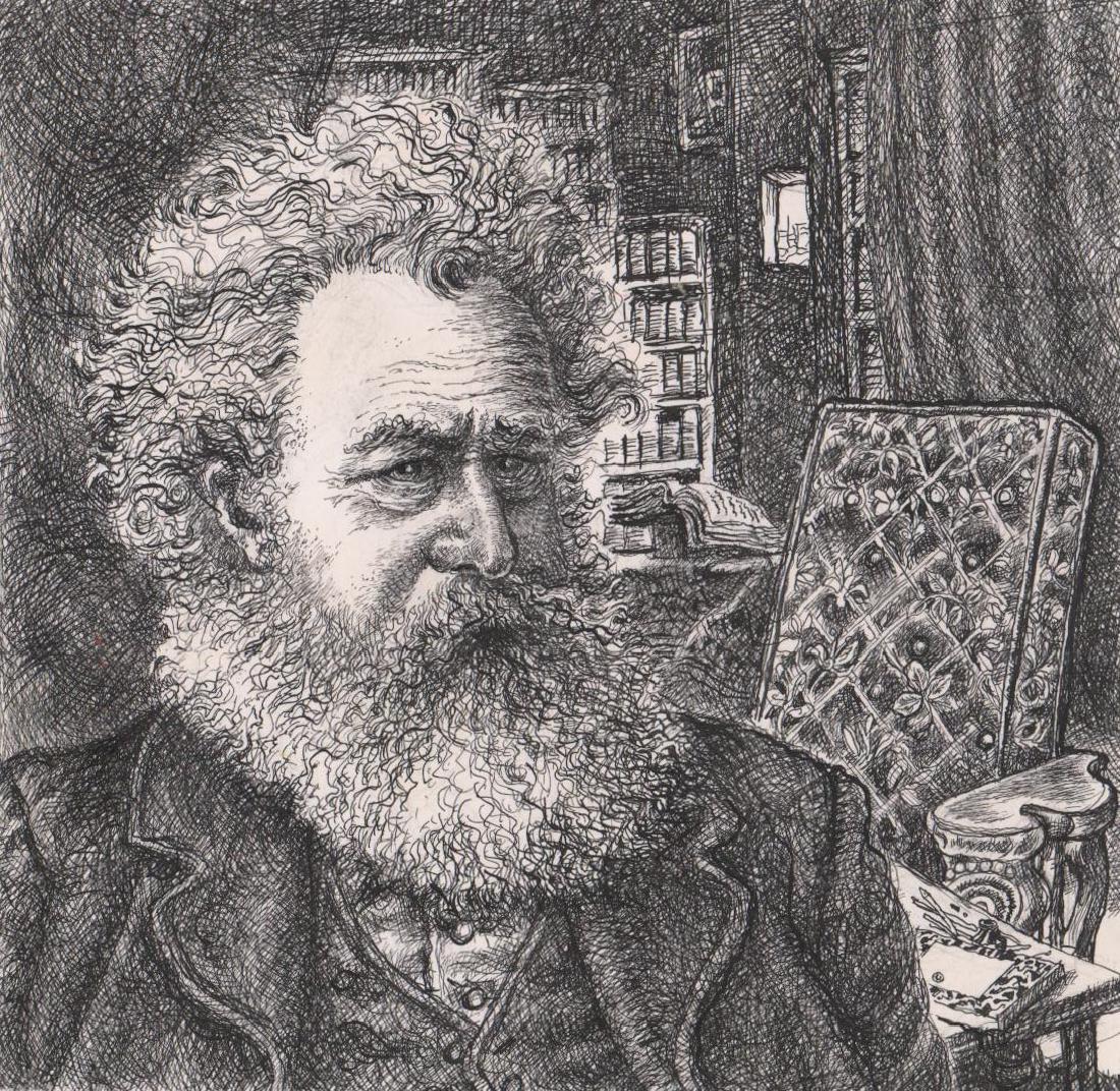 Carlos Lllerena-Aguirre Pen & Ink Drawing (1 of 4)