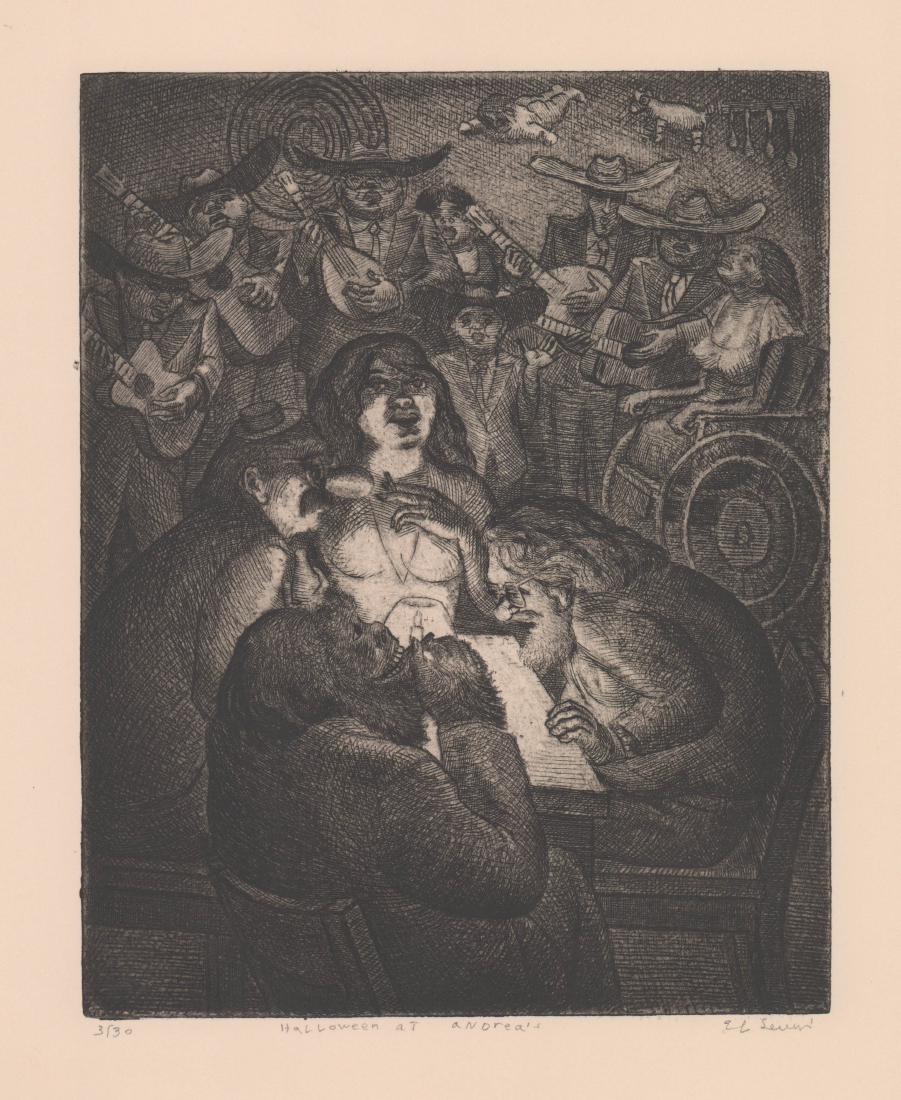 Eli Levin Pencil Signed Etching (1 of 4)