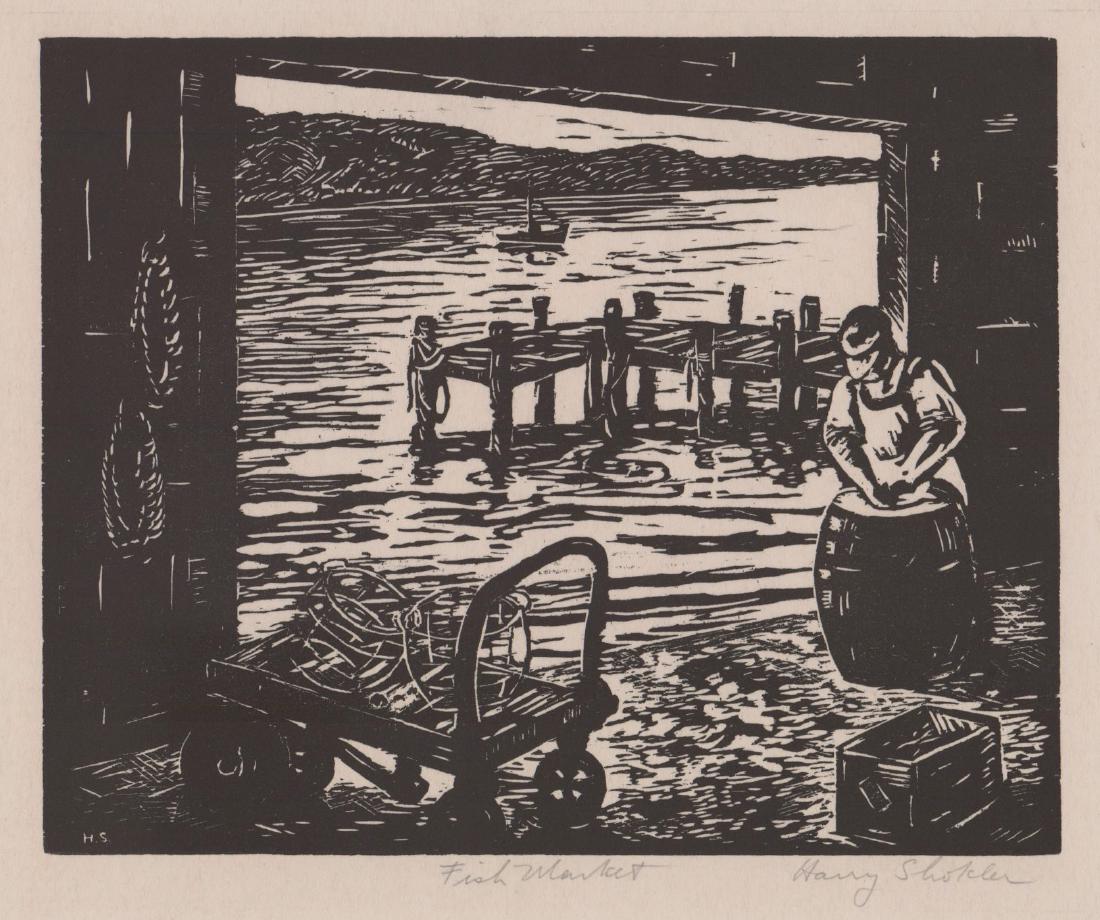 Harry Shokler Woodcut (1 of 4)