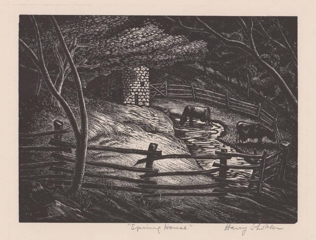 Harry Shokler Wood Engraving (1 of 4)
