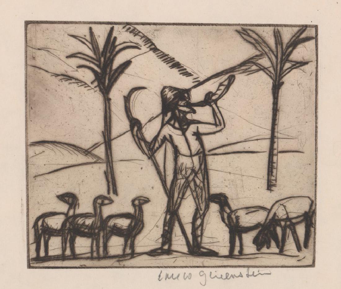 Enrico Glicenstein Etching (1 of 4)