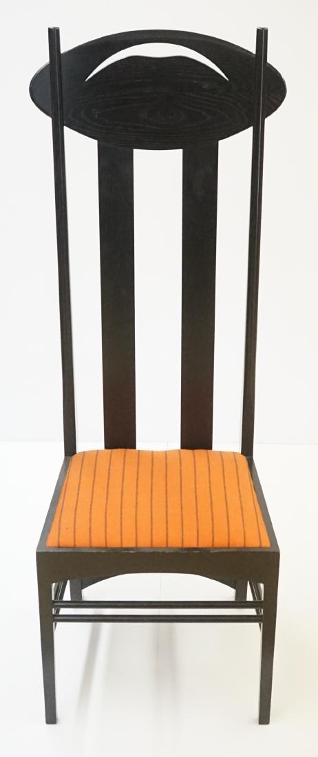 Mackintosh Chair by Cassina: Charles Rennie Mackintosh chair by Cassina. Measures 54" x 20.25" x 18". Very to excellent condition. Special shipping required on this item.