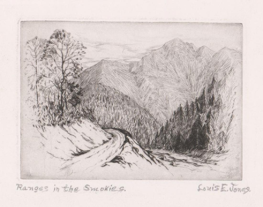 Louis E. Jones Etching (1 of 4)