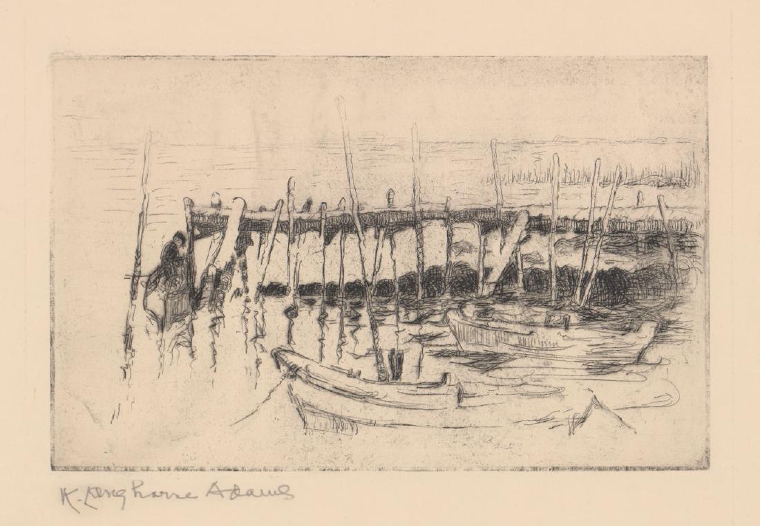 Katherine Langhorne Adams (1885 - 1977) Etching (1 of 4)