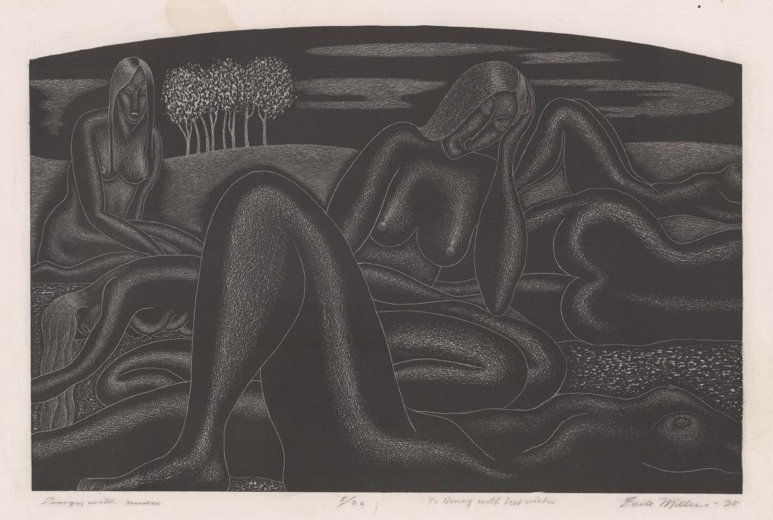 Charles Earle Miller (1907 - 1991) Lithograph (1 of 5)