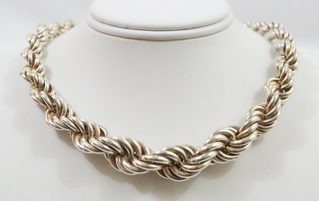 Fine Italian Sterling Rope Twist Chain Necklace (1 of 5)