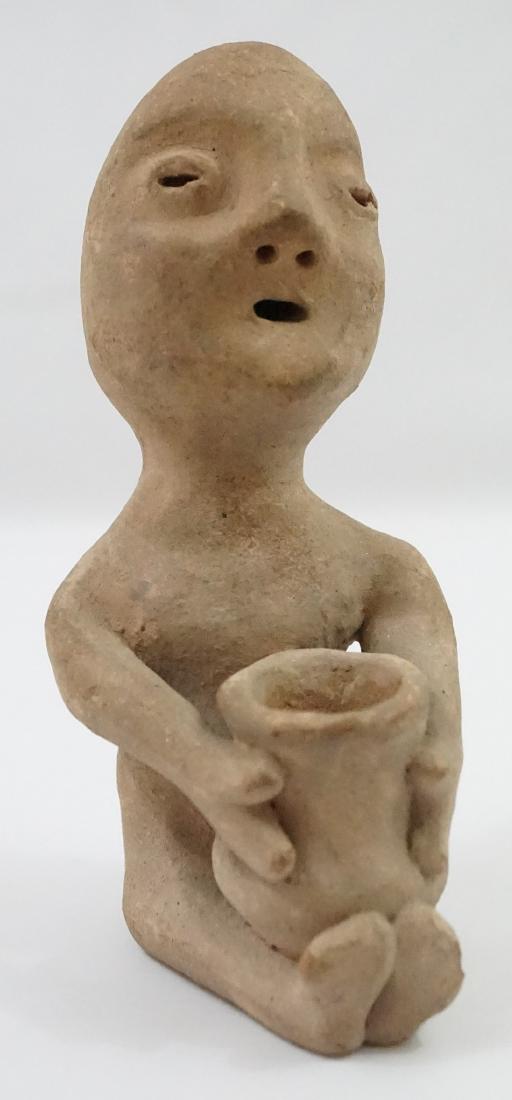 Teseque Pueblo Indian Pottery Rain God Figure (1 of 5)