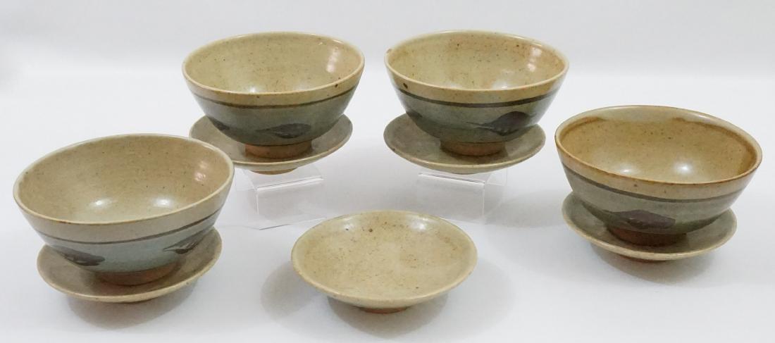 St. Ives Pottery/Leach Studios Leaf Design (1 of 7)