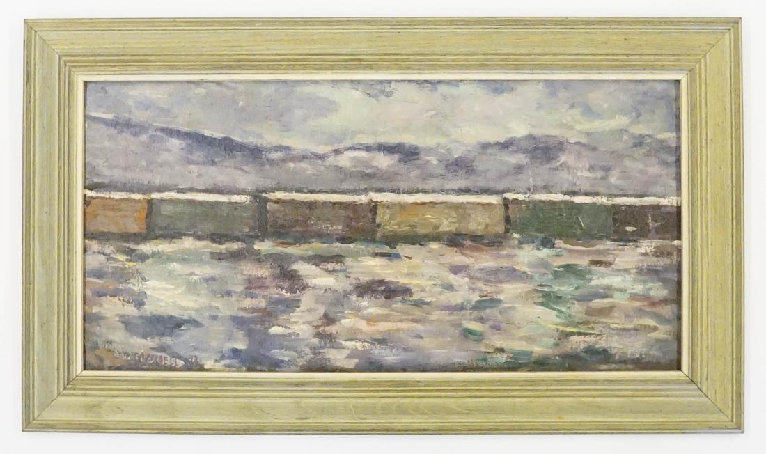 Bill Campbell Connecticut Oil on Board (1 of 4)