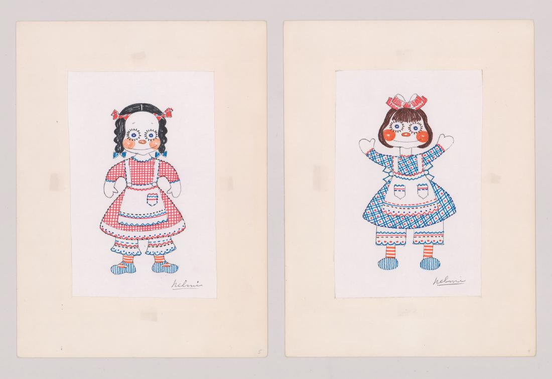 Helmi Juvonen Pair Original Drawings (1 of 3)