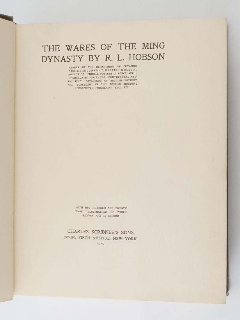 The Wares of the Ming Dynasty 1923 (1 of 6)