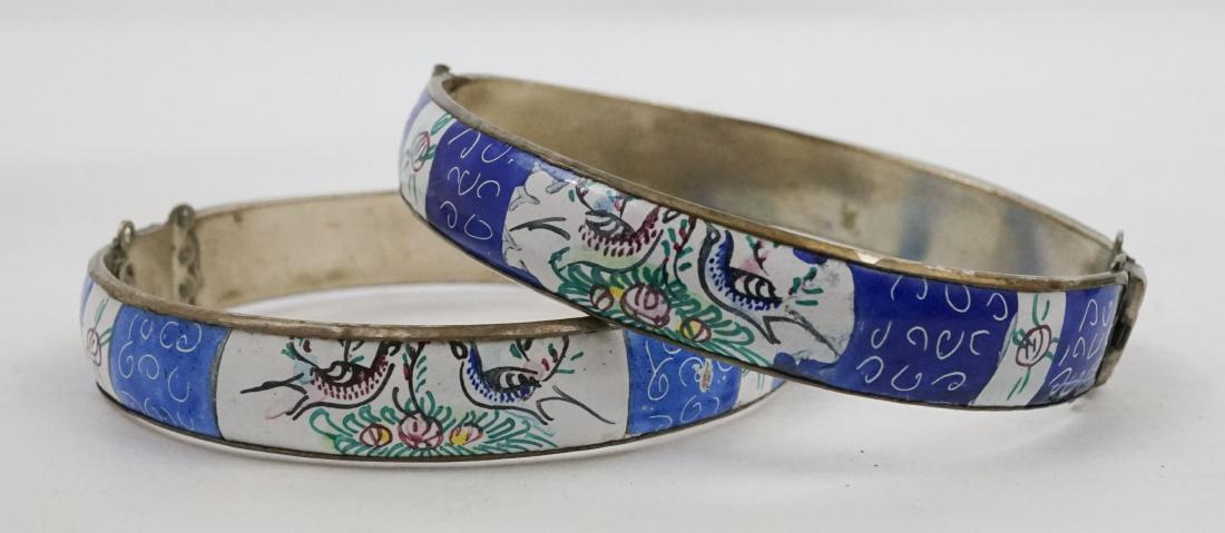 Two Persian Enamel Cuff Bracelets (1 of 3)