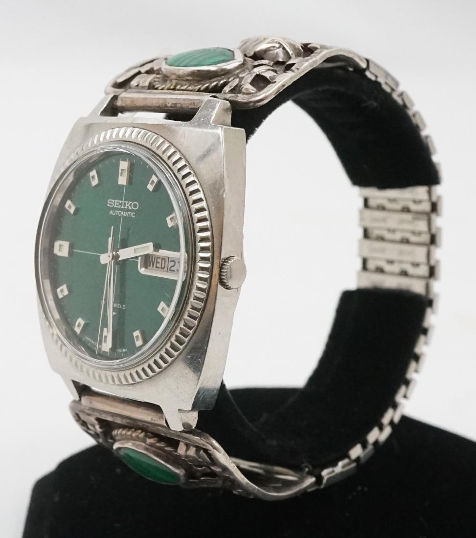 Vintage Seiko Automatic, Signed Navajo Lugs (1 of 5)