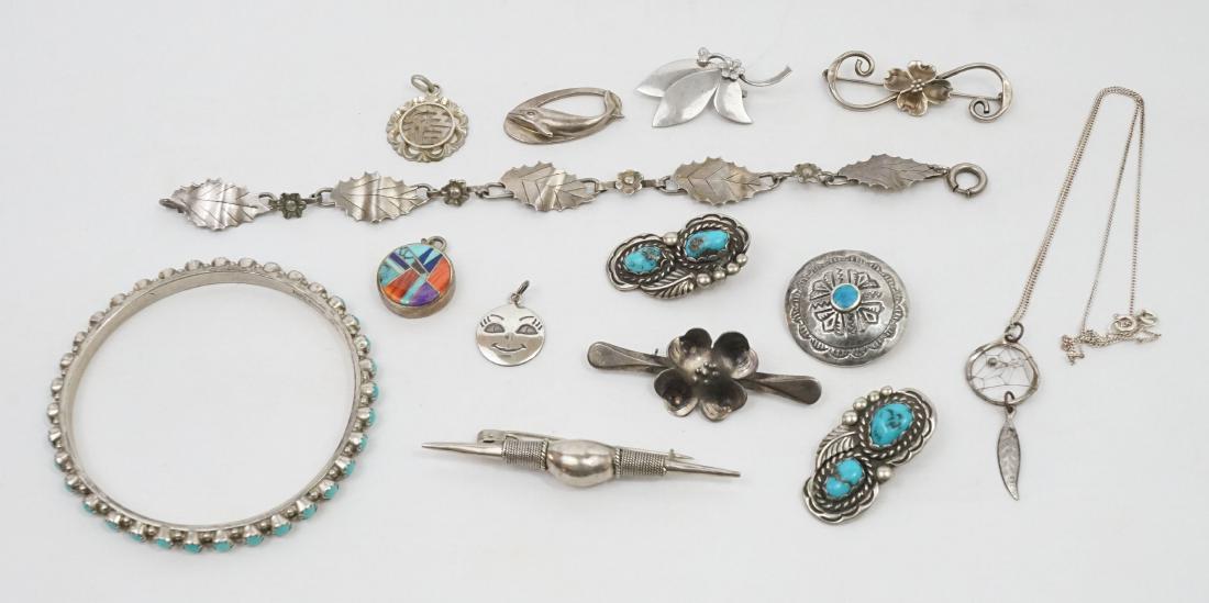 A Group of Native American Southwest Sterling (1 of 1)