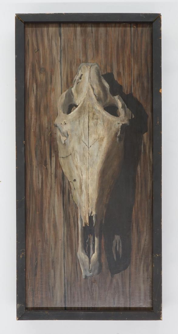 Robert Doney trompe l'oeil Oil on Board (1 of 2)