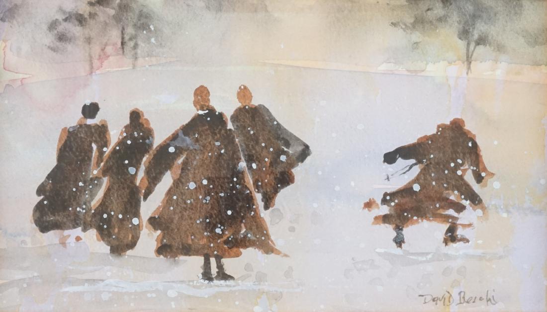 David Beschi Framed Watercolor (1 of 3)