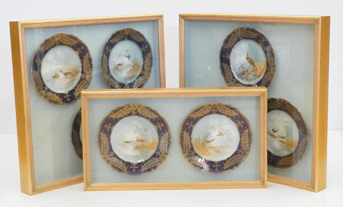 Haviland Limoges Cobalt Plates Signed J. Wright (1 of 4)