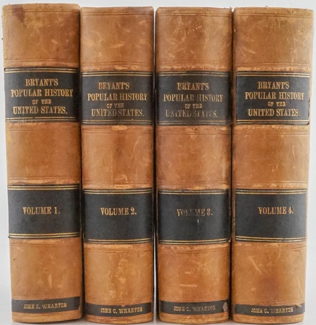 A Popular History of the Untied States (4 Vol): A Popular History of the Untied States in 4 Volumes by William Cullen Bryant and Sidney Howard Gay. 1888. Fully illustrated with Steel Plates, Wood Engravings, Maps and Illustrated Text. Scribner's, N