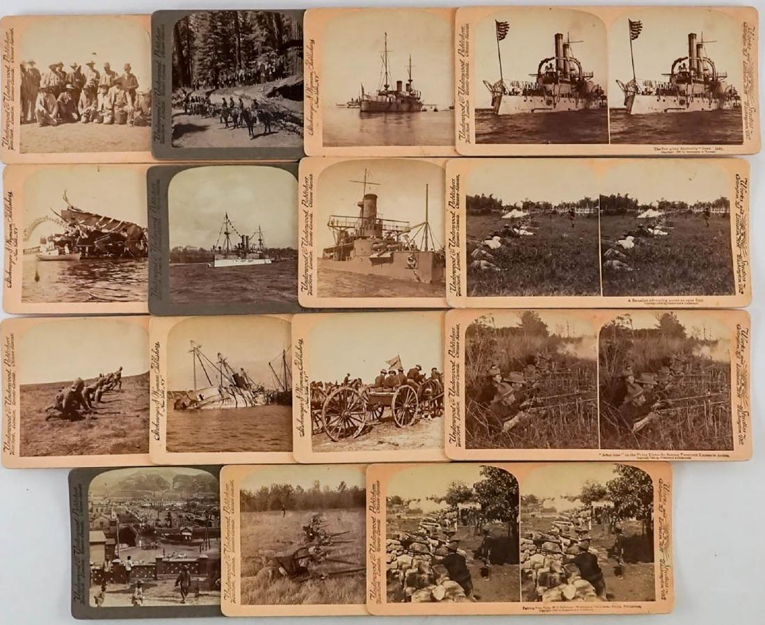 Antique Stereoviews Military; Group of Fourteen (1 of 5)