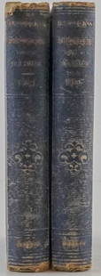 Life of Benjamin Robert Haydon 1853 (2 Vol): Life of Benjamin Robert Haydon edited and compiled by Tom Taylor. 2 Volumes. 1853 Harper & Brothers, New York. 537 pp. + 527 pp. Approximately 7.75" x 5" x 1" each. Provenance: Estate of Russell