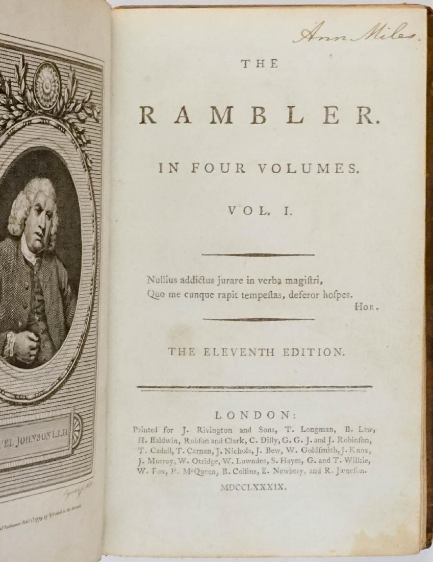 The Rambler in Four Volumes 1789 (1 of 10)