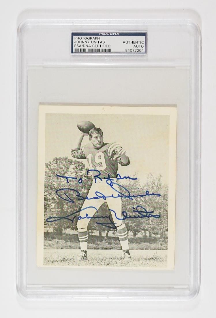 Johnny Unitas Autographed Photograph PSA/DNA (1 of 2)