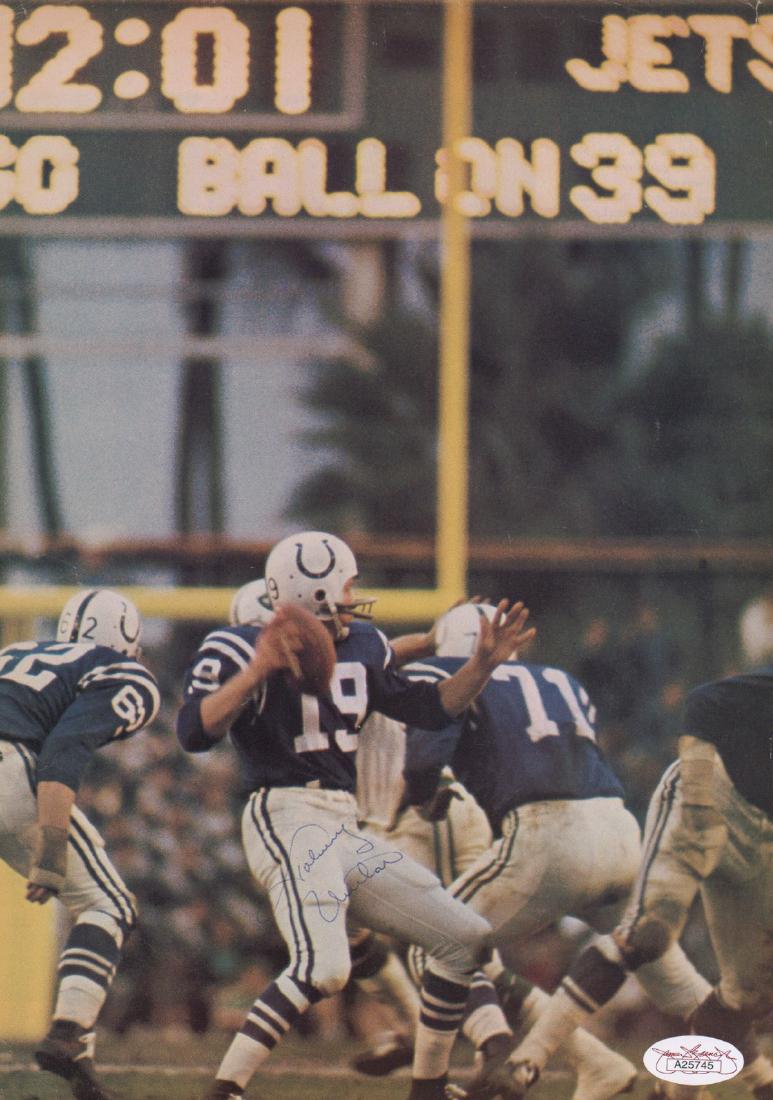 Johnny Unitas Signed Magazine Page JSA (1 of 5)