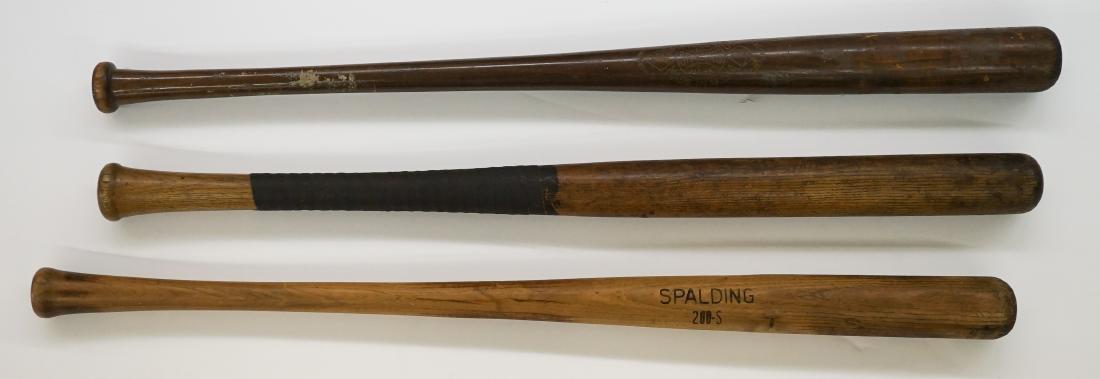 Three Antique Spalding Baseball Bats, Adult Size (1 of 4)