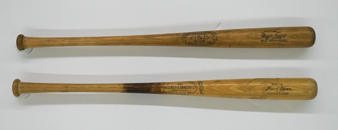 Babe Ruth and Hank Aaron Store Model Bats (1 of 2)