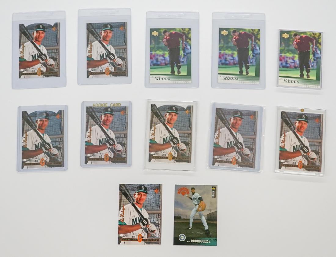 Alex Rodriguez & Tiger Woods Rookie Cards (1 of 2)