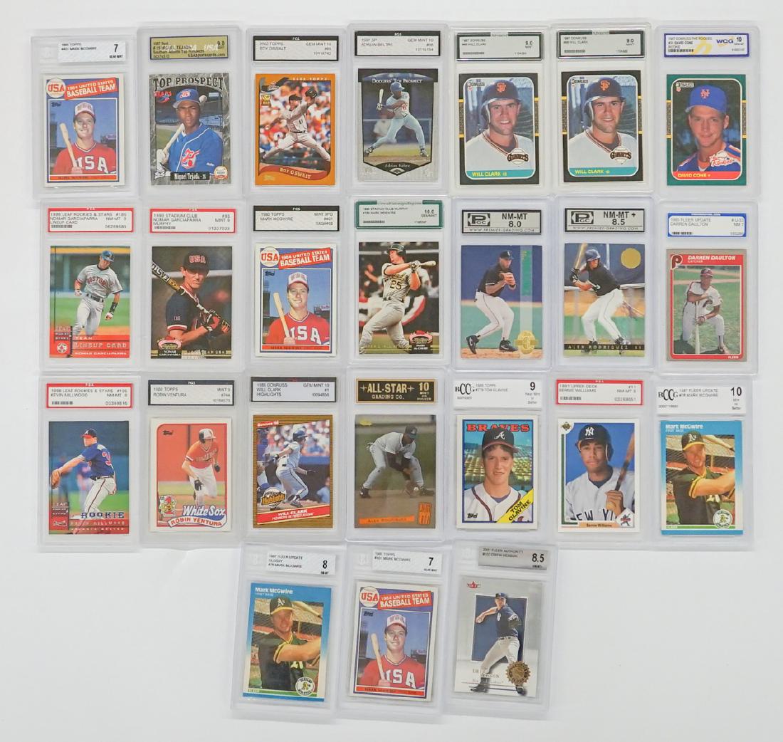 A Group of [24] Graded Baseball Cards (1 of 2)
