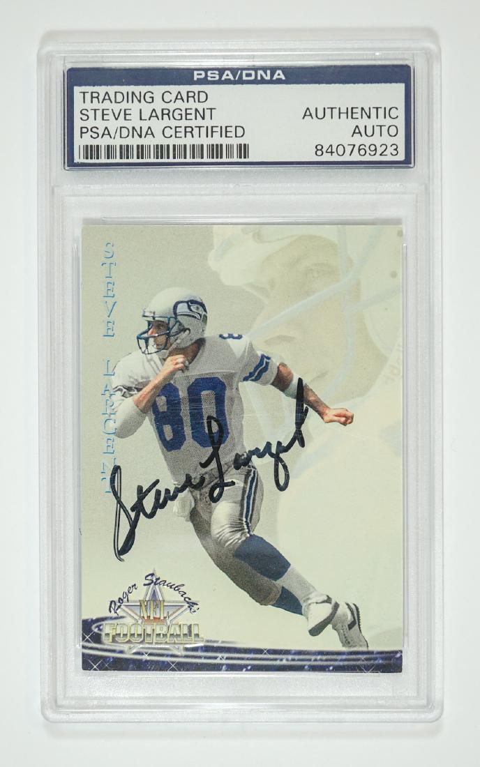 Steve Largent Autographed Football Card PSA/DNA (1 of 2)