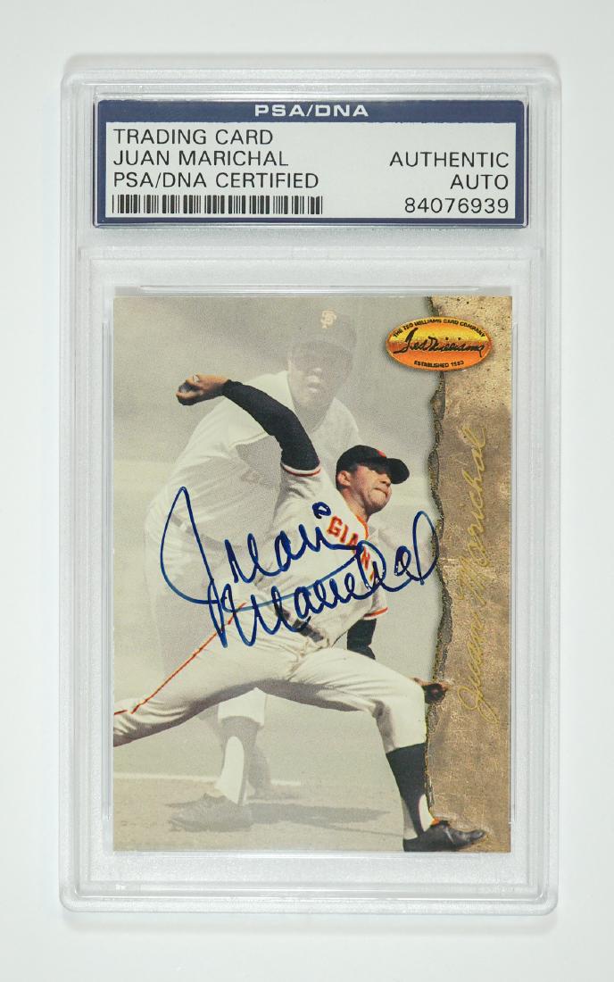 Juan Marichal Autographed Baseball Card PSA/DNA (1 of 2)
