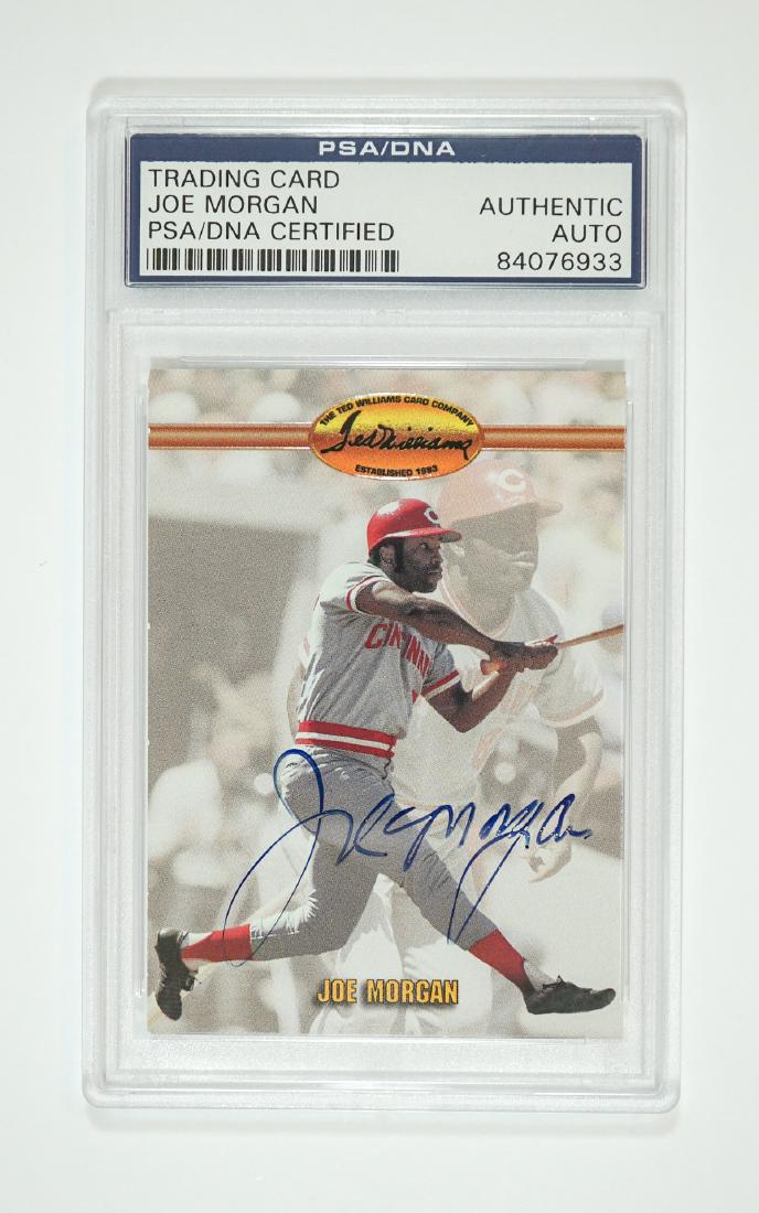Joe Morgan Autographed Baseball Card PSA/DNA (1 of 2)