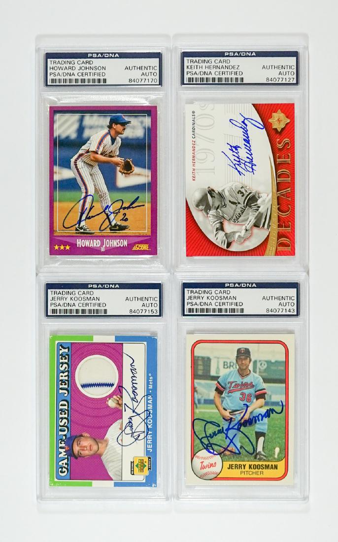 Four Autographed Baseball Cards PSA/DNA (1 of 2)