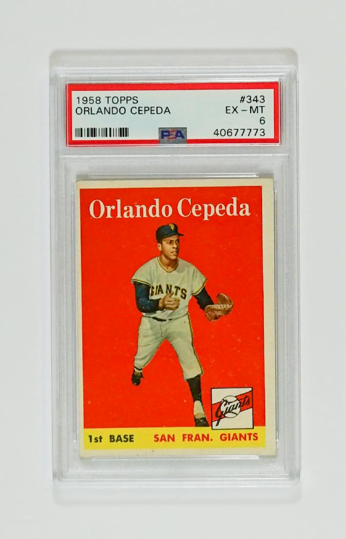 1958 Topps Orlando Cepeda RC PSA 6 (1 of 2)