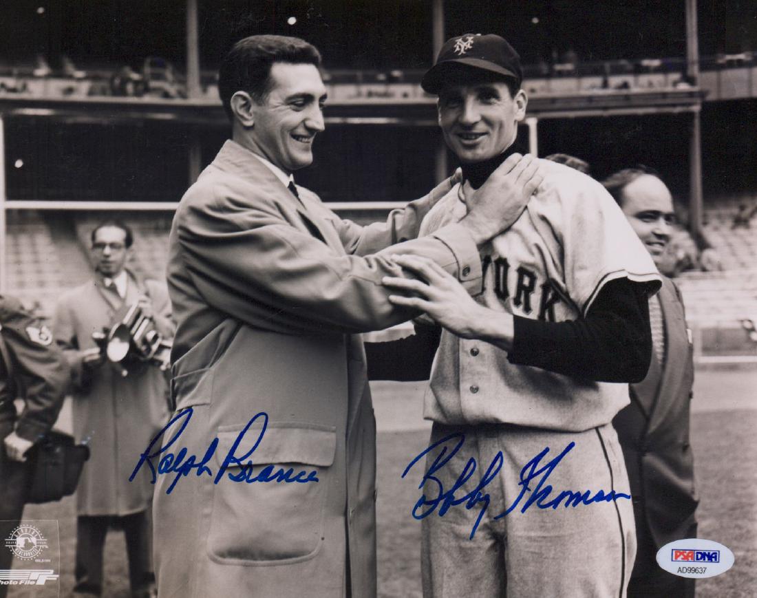 Ralph Branca & Bobby Thomson Signed Photo (1 of 3)