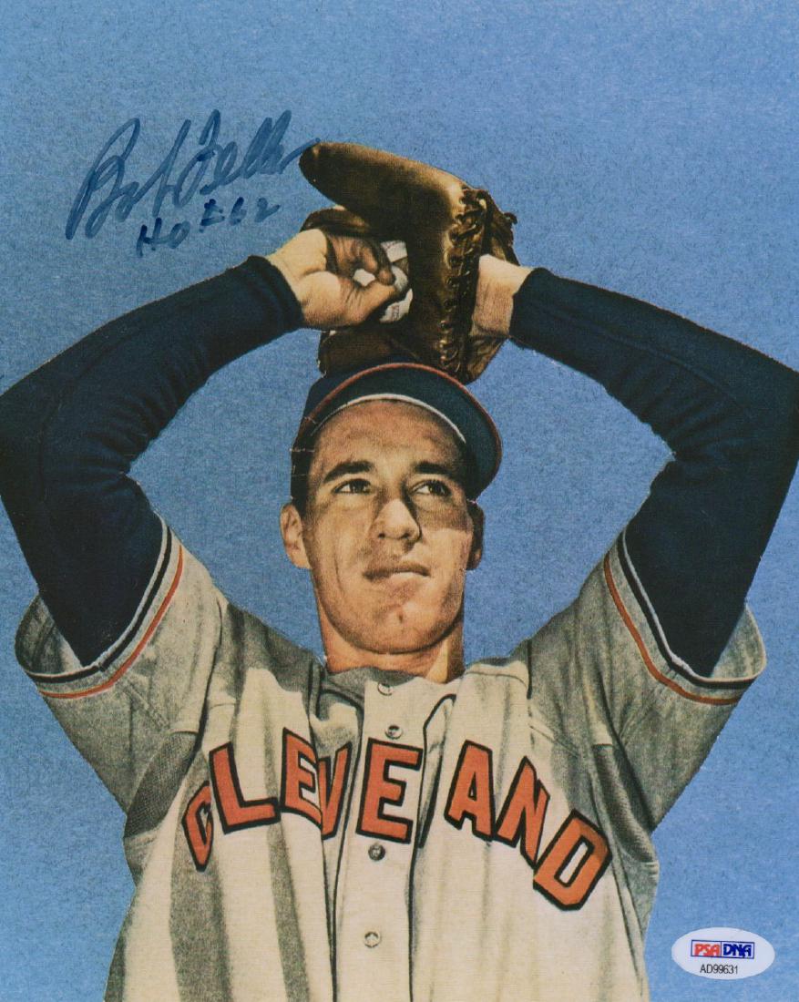 Bob Feller Signed 8 x 10 PSA/DNA (1 of 3)