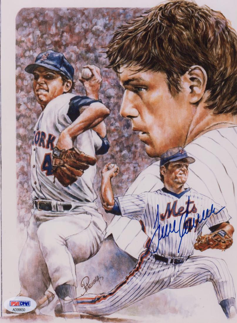 Tom Seaver Signed 8 x 10 PSA/DNA (1 of 3)