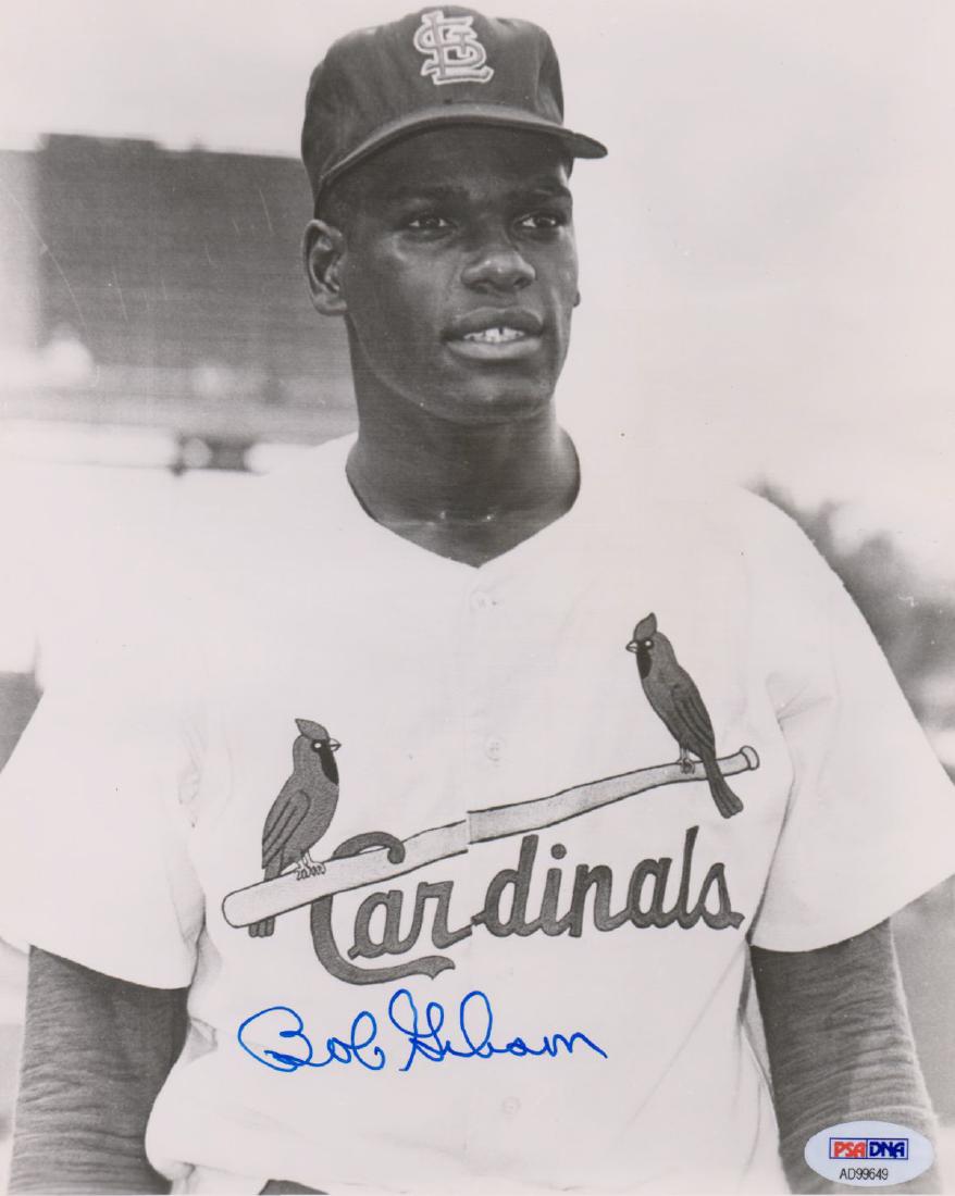Bob Gibson Signed 8 x 10 PSA/DNA (1 of 3)
