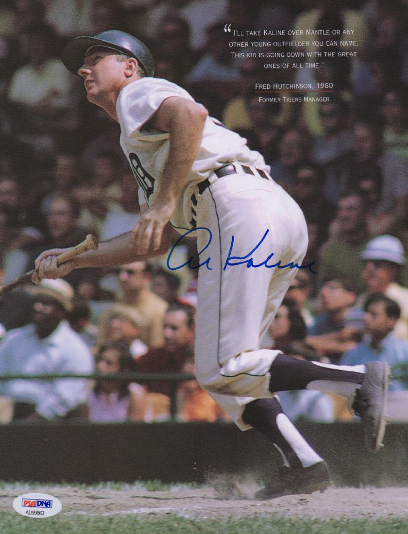 Al Kaline Signed 8 x 10 Photograph PSA/DNA (1 of 3)