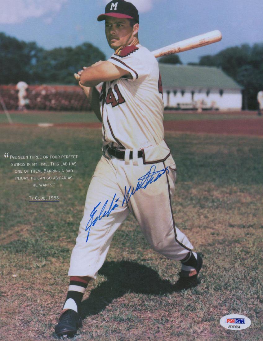 Eddie Mathews Signed Photograph PSA/DNA (1 of 3)