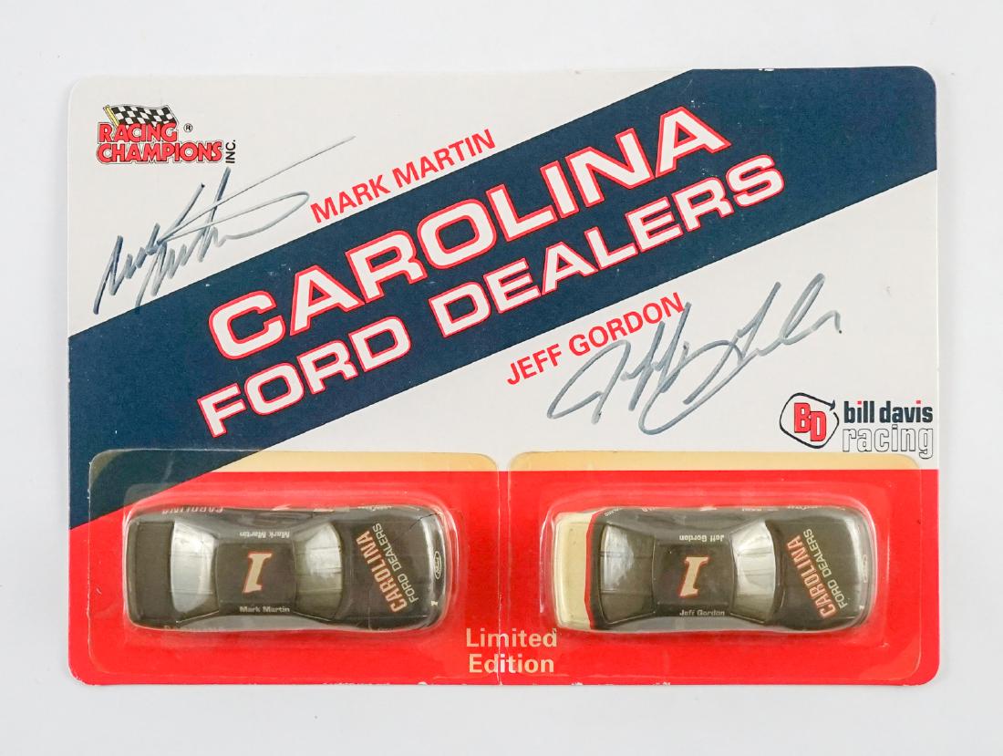 Mark Martin & Jeff Gordon Signed Display Card (1 of 5)