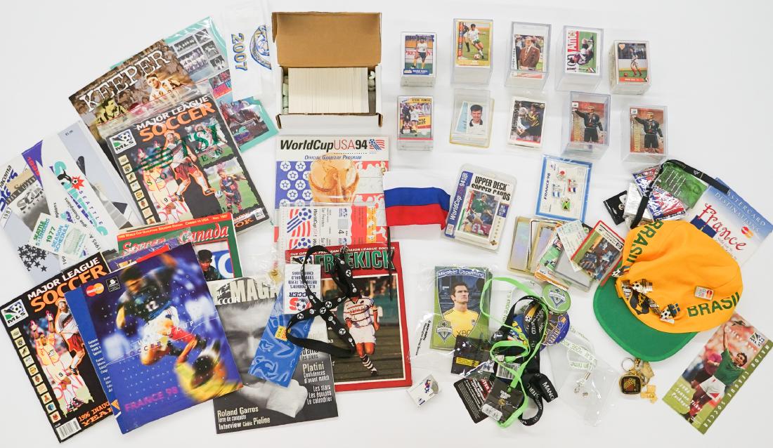 Group of Soccer Cards, Programs & Memorabilia (1 of 5)