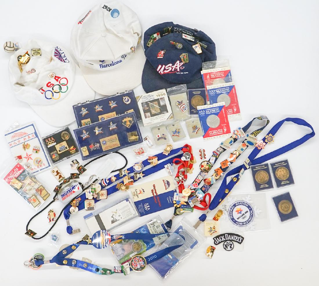 Group of Olympic Games Pins and Collectibles (1 of 3)
