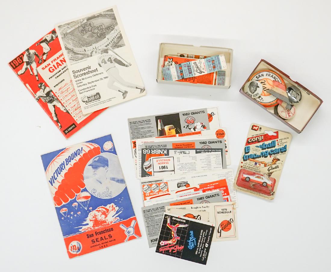 Group of San Francisco Giants Memorabilia (1 of 3)