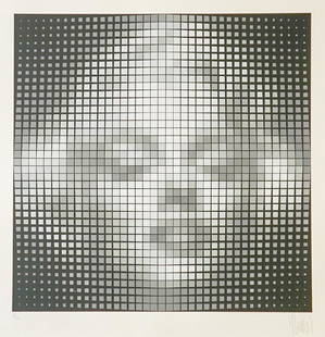 Jean-Pierre Yvaral (1934-2002) Marilyn Serigraph: Jean-Pierre Yvaral (Jean-Pierre Vasarely, 1934 - 2002) serigraph depicting Marilyn Monroe. Measures 30 5/16" x 30 5/16" sheet size. Signed in pencil lower right. Numbered in pencil "26/100" lower