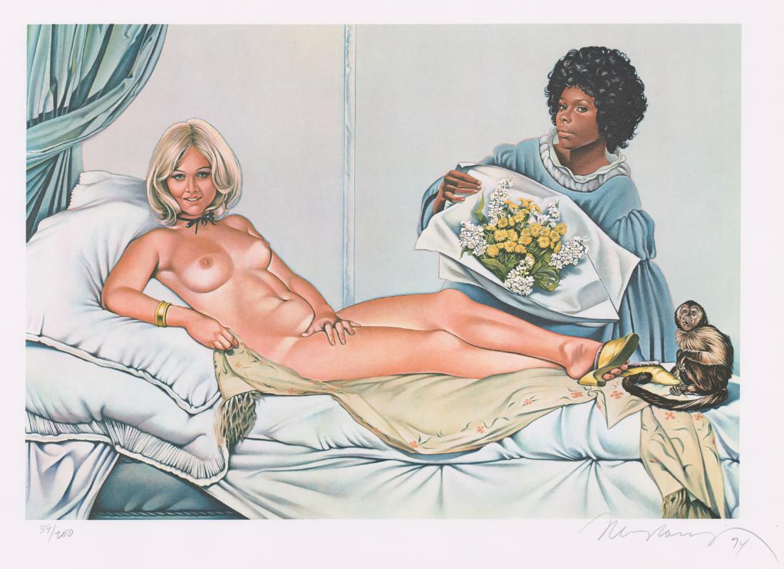 Mel Ramos Manet's Olympia Lithograph (1 of 4)