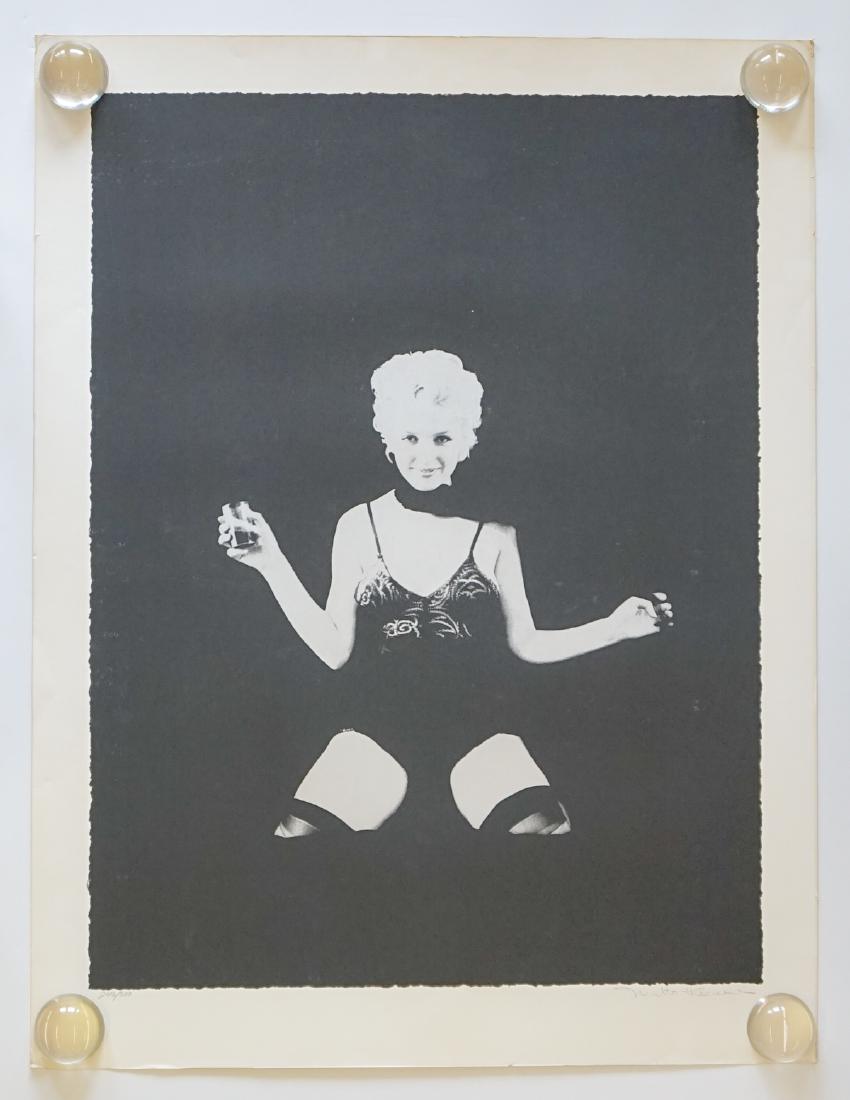Milton Greene Photolithograph of Marilyn Monroe: Milton Greene photolithograph of Marilyn Monroe. Signed in pencil "Milton H. Greene" lower right. Numbered in pencil "246/300" lower left. Very good condition with only slightly bumped corners. Measur